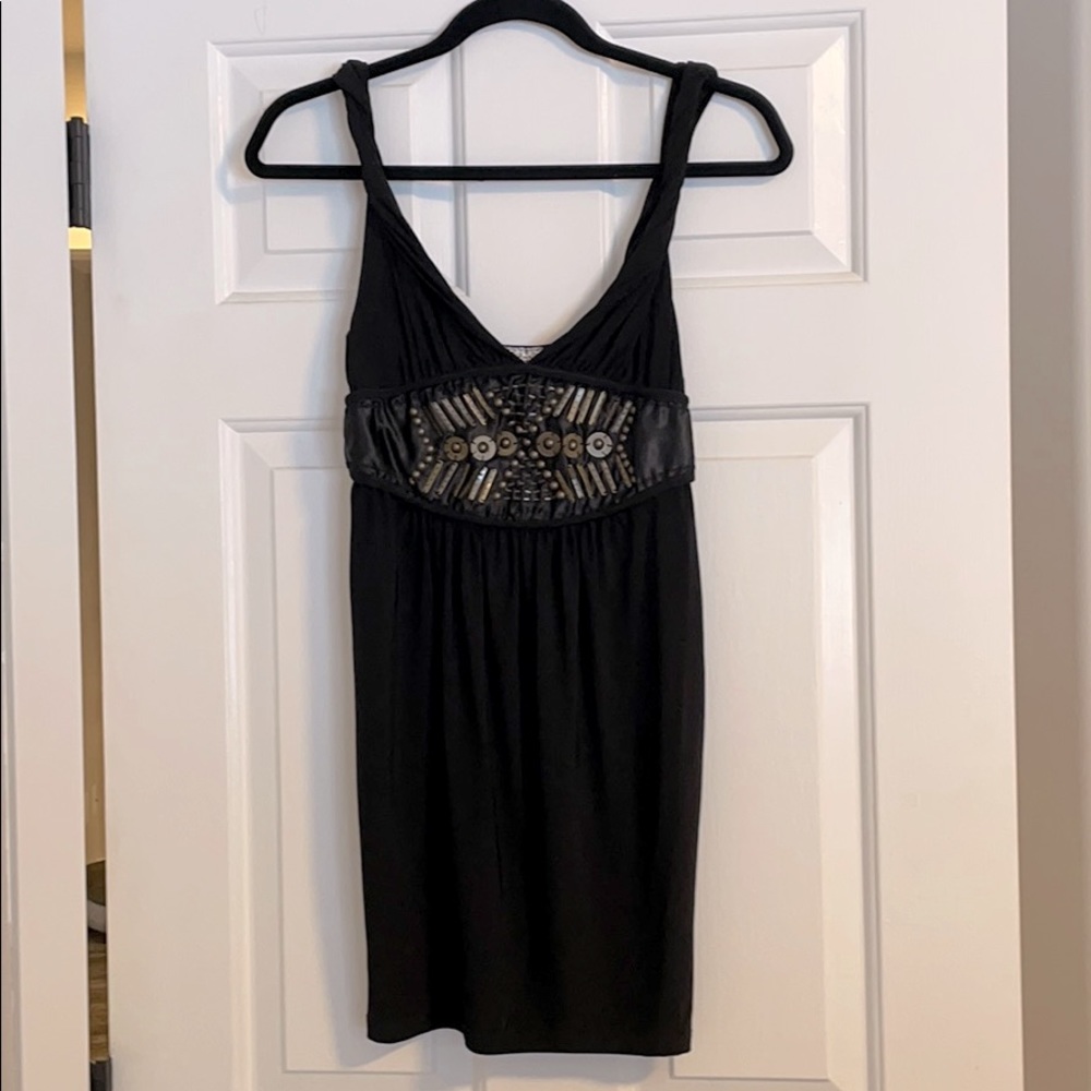 Black mini dress